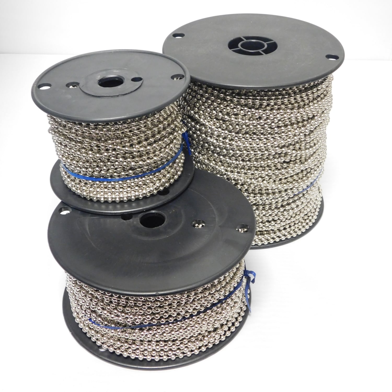 10 Nickel Plated Steel Beaded Chain Roll - RollEaseParts.com